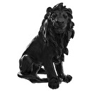 Statuette "Löwe" Harz, H.31,5 cm Schwarz