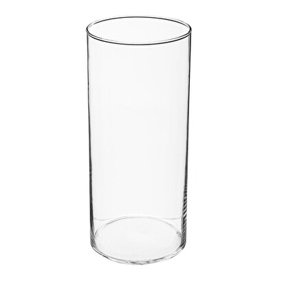 Zylinder-vase, glas h.30 cm