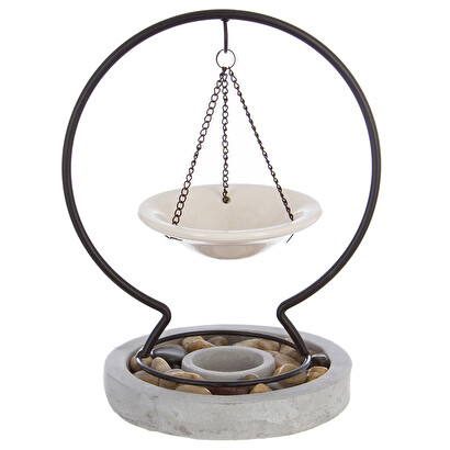 H&auml;ngendes duftlampe grau, 607g