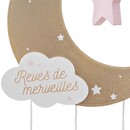 Kinderhängelampe "Mond" Rose, H.46,5 cm Rosa
