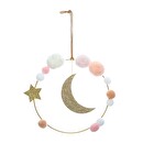 Kinder-Wanddekoration "Mond" 14x21 cm Mehrfarbig