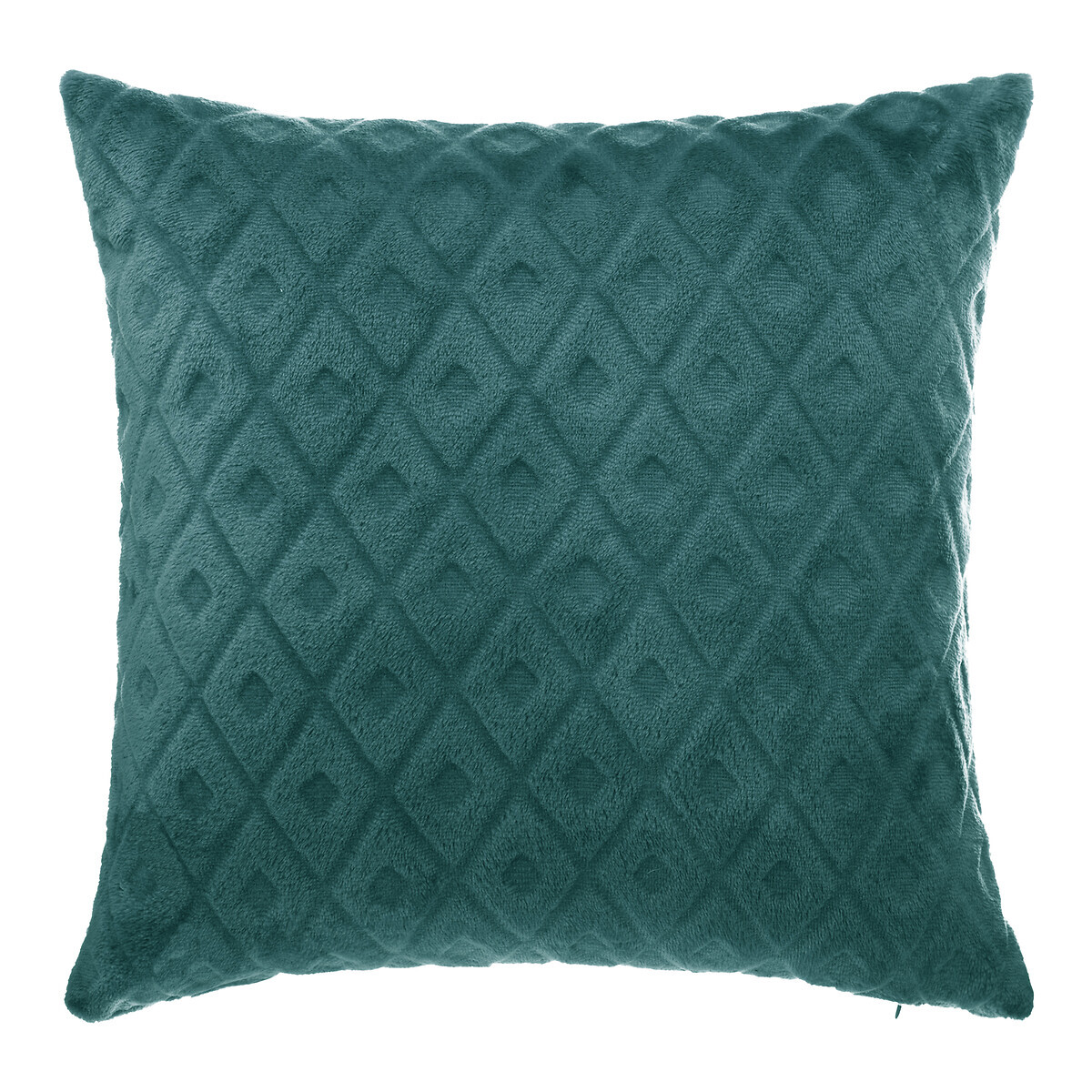 Kissen mit Rauten, Flanell Entenblau, 40x40 cm Entenblau