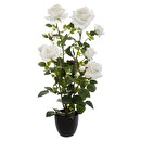 Künstlicher Rosenstrauch H.74 cm Rot
