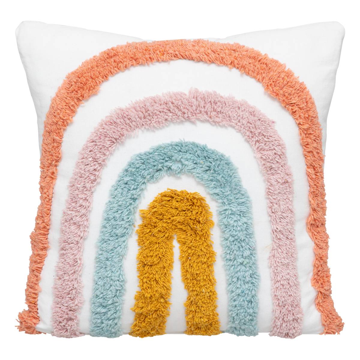 Kinderkissen "Regenbogen", Baumwolle 40x40 cm Mehrfarbig