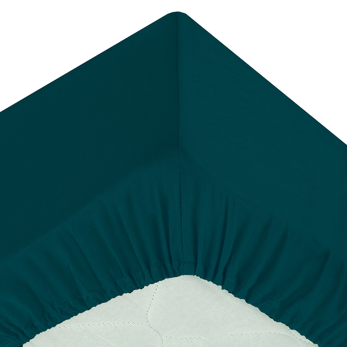 Spannbettlaken, Perkal Ägäisch Blau, 160x200 cm Ägäis-Blau