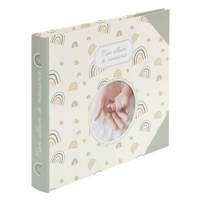 Baby-geburtsbuch gr&uuml;n, 24x27 cm