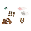 Multispielbox "Ines" Mangoholz, H.6 cm Braun