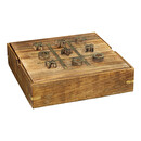 Multispielbox "Ines" Mangoholz, H.6 cm Braun