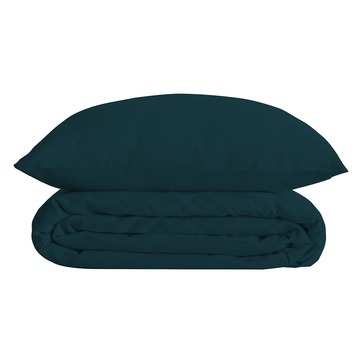 3-teiliges Bettwäscheset "Landiha" Percale, Ägäisblau, 260x240 cm Ägäis-Blau