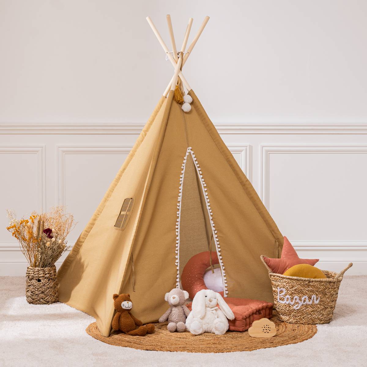 Kinder-Tipi "Wapi" Senfgelb, H.160 cm Senfgelb