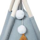 Kinder-Tipi "Wapi" Blau, H.160 cm Blau