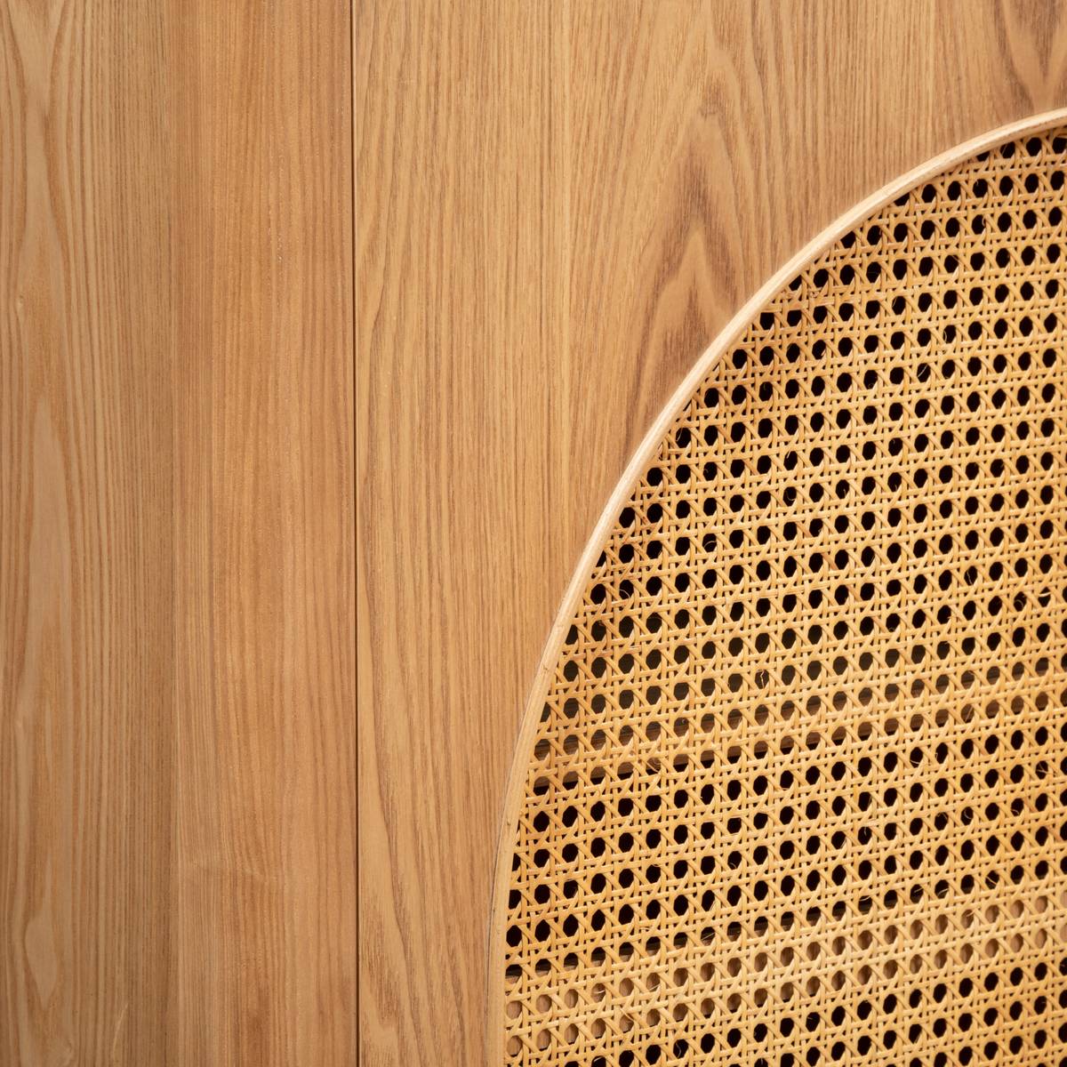 2-türiger Schrank "Tiria" 92,5x40 cm, 2 Türen Natürliches Holz