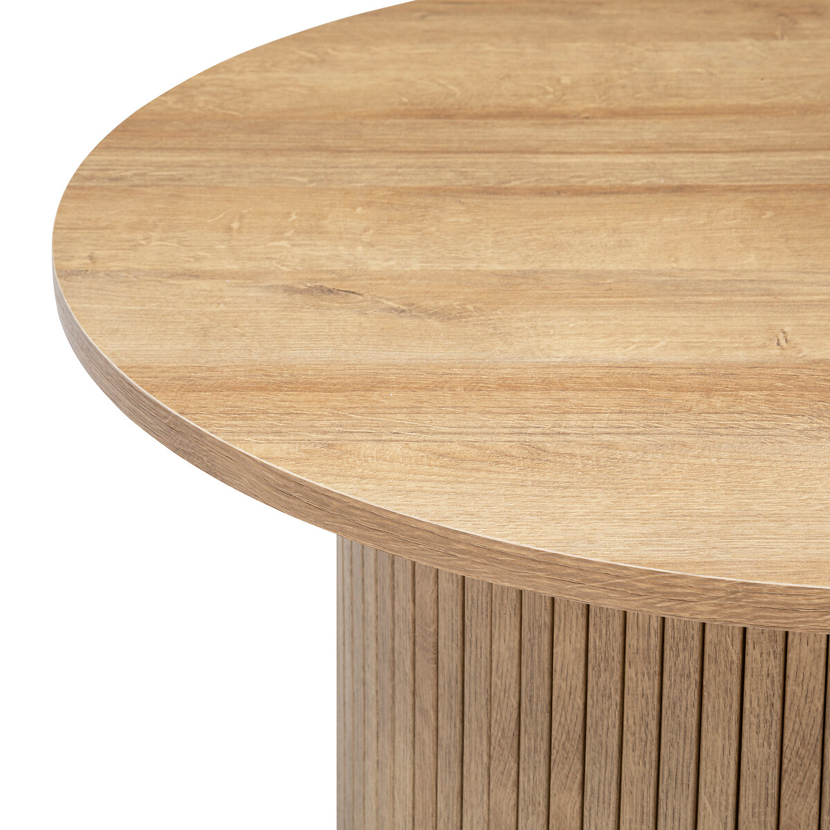 Couchtisch "Colva" Furnier D.70 cm Nat&uuml;rliches Holz
