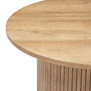 Couchtisch "Colva" Furnier D.70 cm Nat&uuml;rliches Holz