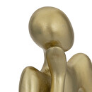 Set von 3 Statuetten "Frau" Goldfarben, H.17 cm Gold