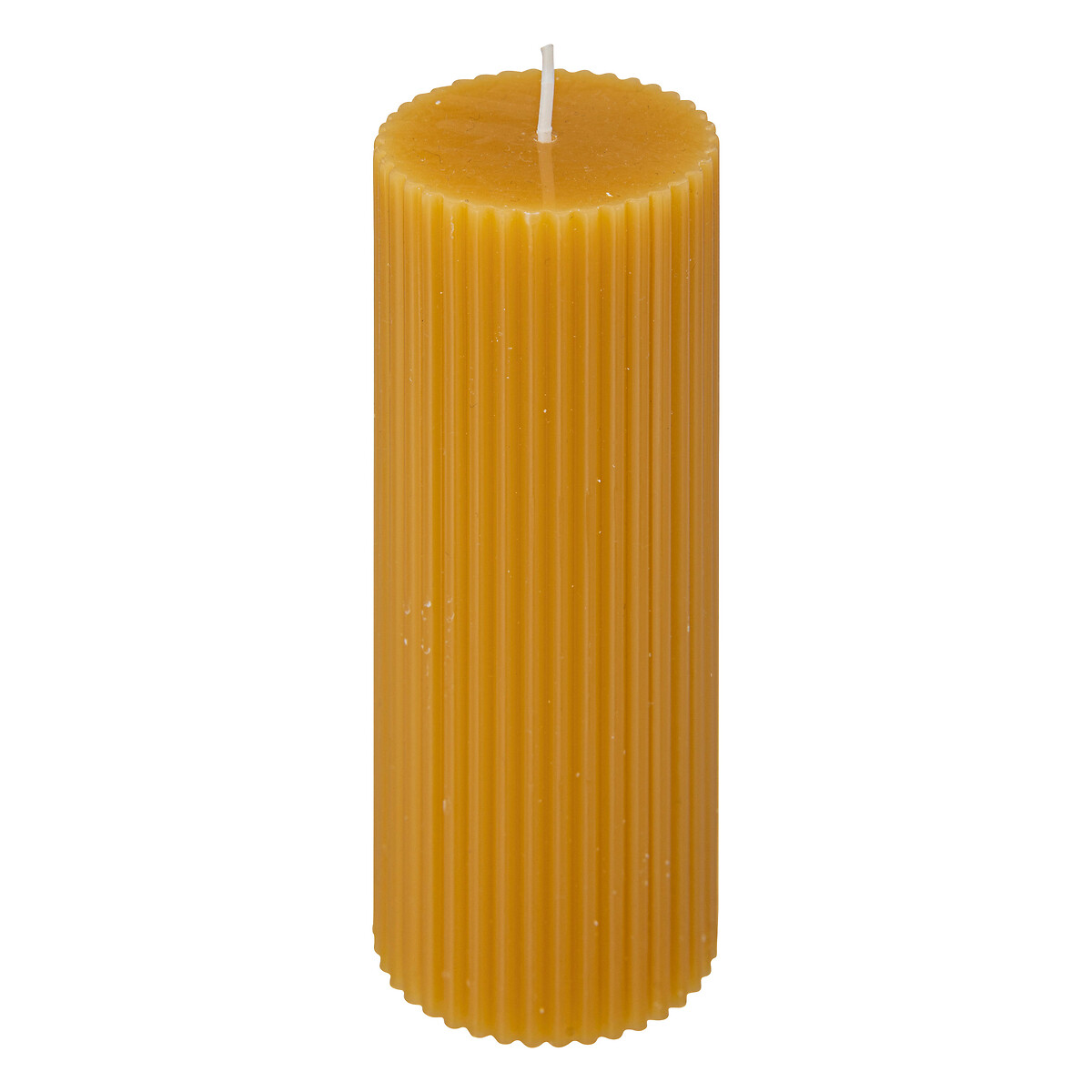 Runde Kerze Demi , Senfgelb, 230g