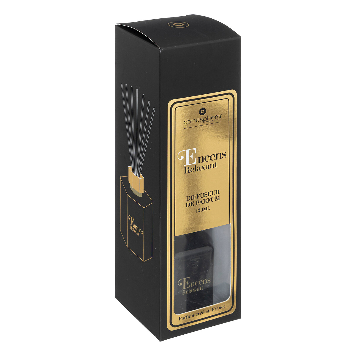 Duftdiffusor "Arlo" Glas, entspannender Weihrauch, 120 ml Entspannender Weihrauch