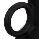 Vase Keramik, Schwarz, H.22 cm Schwarz