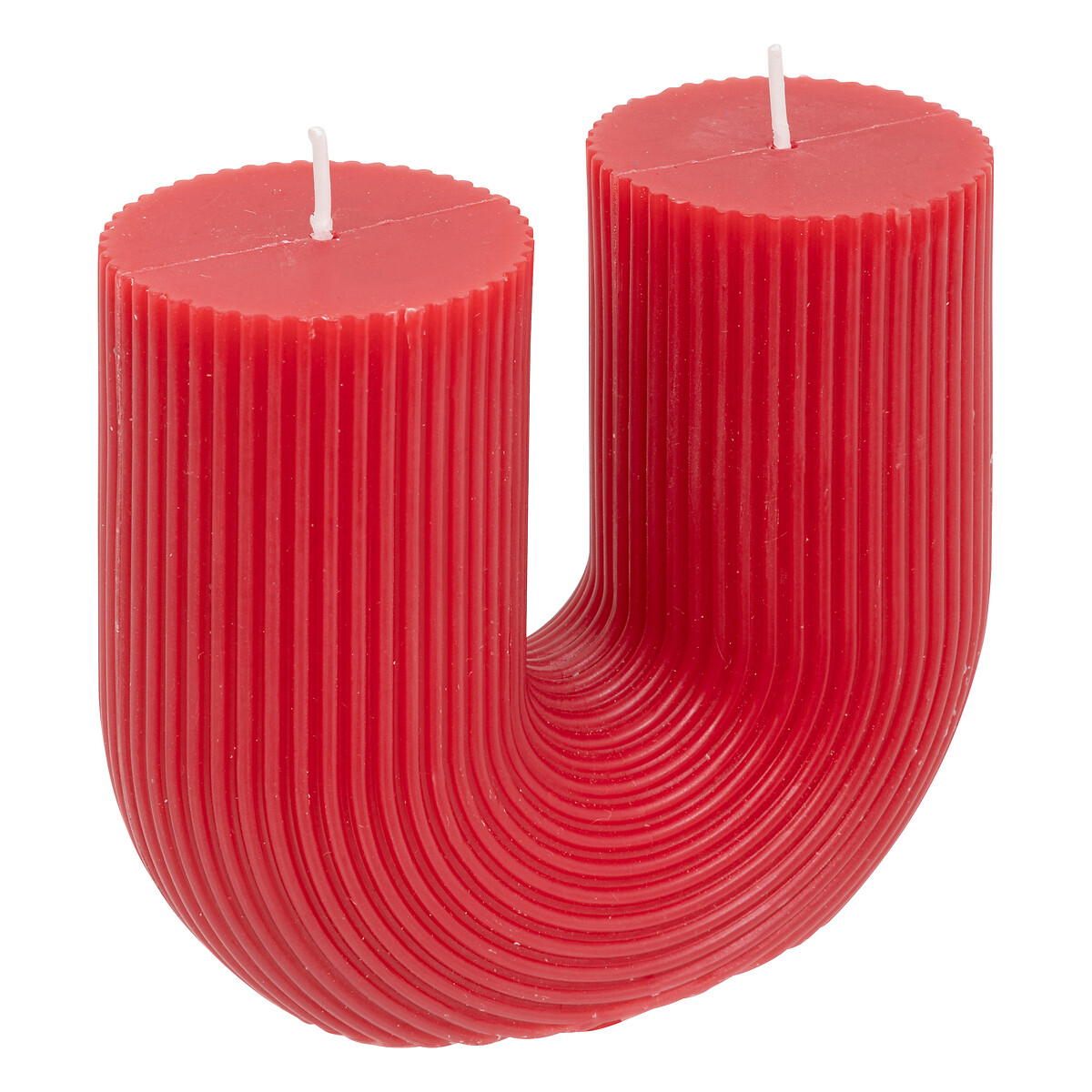 U-Kerze "Halb" Rot, 400g Rot