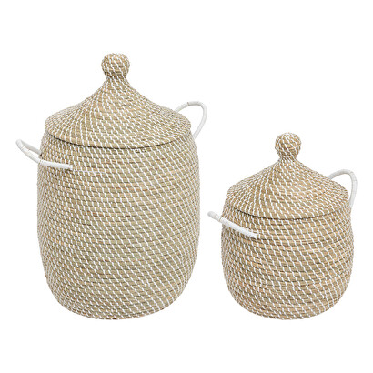 2er-set k&ouml;rbe "soleya" d.30/39 cm