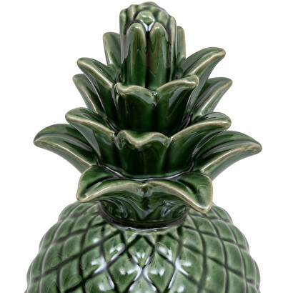 Ananas deko keramik, gr&uuml;n, h.20 cm