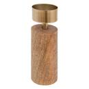 Set aus 2 Kerzenhaltern Gold, H.22 cm Braun