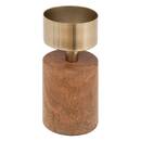 Set aus 2 Kerzenhaltern Gold, H.22 cm Braun