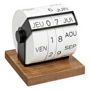 Kalender "Sei vintage" H.15 cm Holz