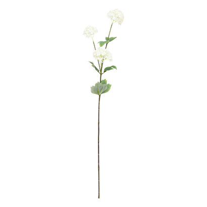 K&uuml;nstlicher "schneeball"-stiel wei&szlig;, h.87 cm