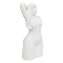 Frauenstatue "Soleya" Keramik, Wei&szlig;, H.28 cm Wei&szlig;
