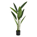 Künstliche Strelitzia-Pflanze H.97 cm Grün