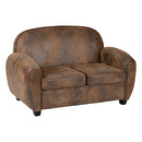 Clubsofa "Stanis" 2 Pl&auml;tze, Braun Braun