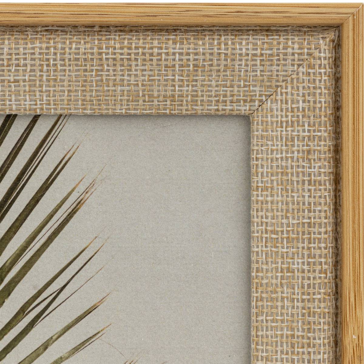Bilderrahmen "Zera" Beiger Stoff, 10x15 cm Leinenbeige