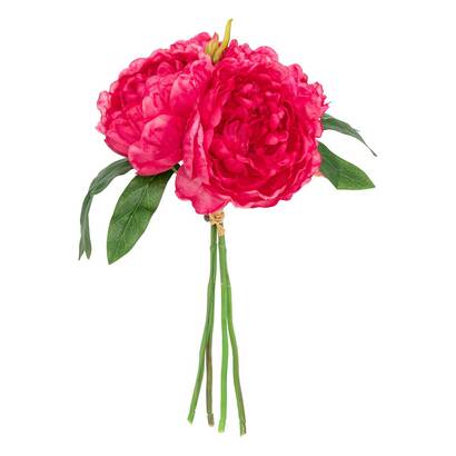 Kunstblumenstrau&szlig; mit 4 pfingstrosen "bely" rosa, h.31 cm