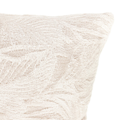 Flanellkissen "ryo" beige leinen, 40x40 cm