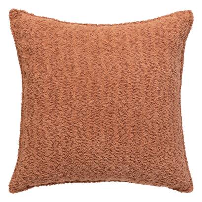 Boucle-kissen "soana" terrakotta, 45x45 cm