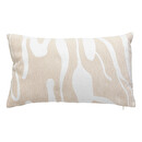 Jacquard-Kissen 'Madini' Beige Leinen, 30x50 cm Leinenbeige