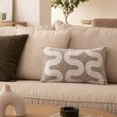 Kissenbezug "Jeni", Chenille Beige Leinen, 50x30 cm Leinenbeige