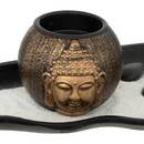 Zen-Garten aus Holz "Shamy" Schwarz, 37x15 cm Blau