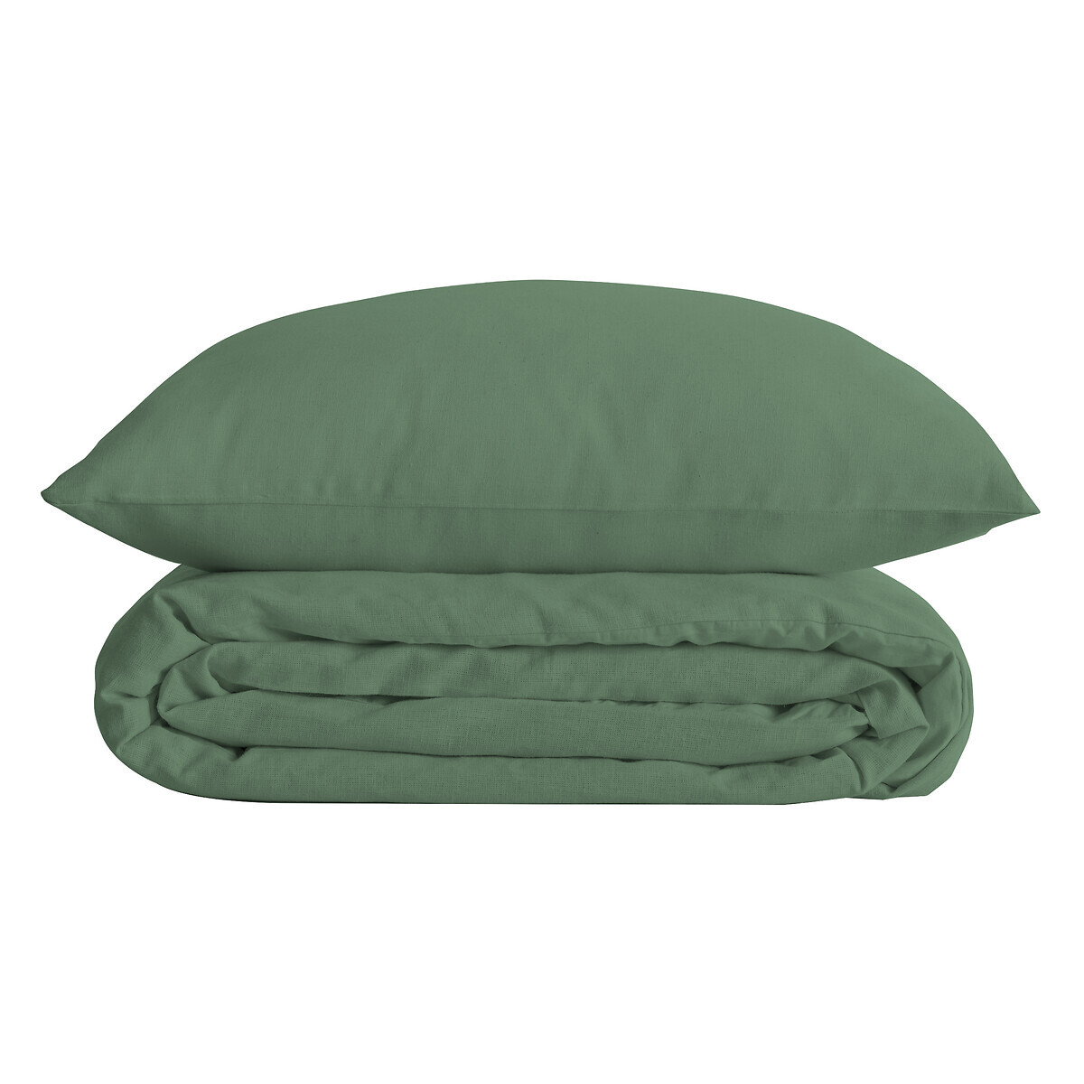 3-teiliges Bettwäscheset "Landiha" Percale, Jadegrün, 240x220 cm Jade
