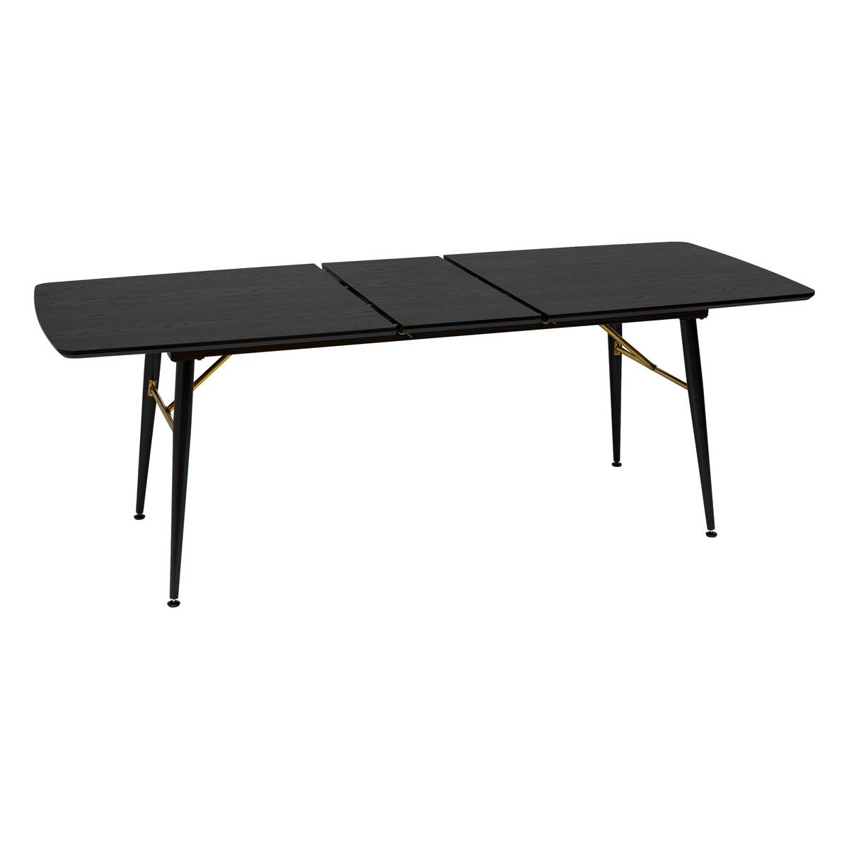 Ausziehbarer Esstisch "Aubrey" Schwarz, 180x220 cm Schwarz