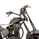Motorrad Dekoration "Imran" Silber, L.20 cm Silber
