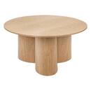 Couchtisch "Aliona" Natürliches Holz, D.80 cm Natürliches Holz