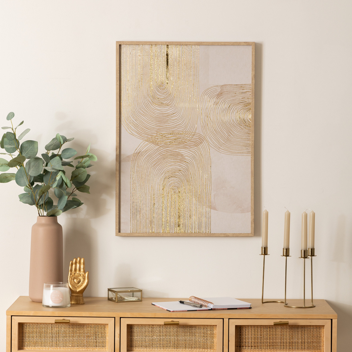 Gerahmter Druck auf Leinwand "Elin" 50x70 cm Mehrfarbig