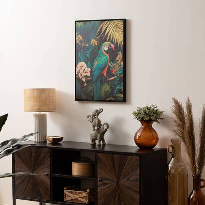 Gerahmter druck auf leinwand "charl&egrave;ne" 50x70 cm