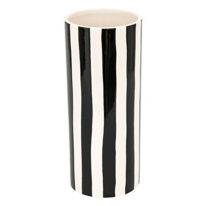 Keramikvase "edric" schwarz & wei&szlig;, h.30 cm