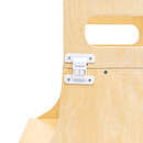 Kindersichtturm "Alba" 3 in 1, H.91 cm Nat&uuml;rliches Holz