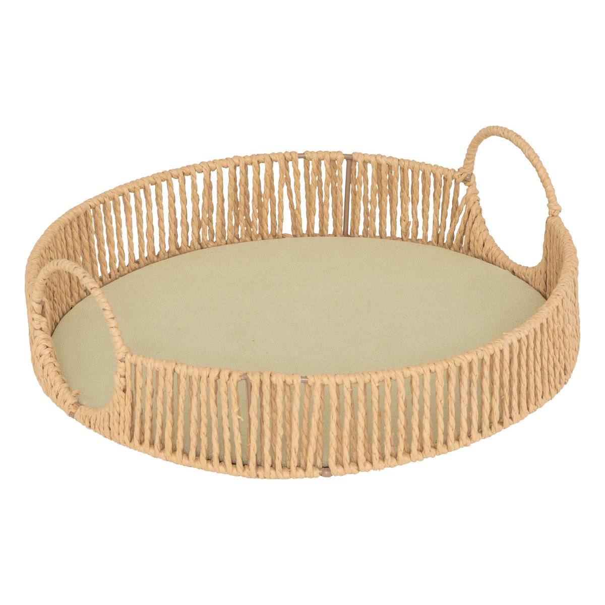 2 Tabletts "Ali" Beige, D.35x11 cm Beige