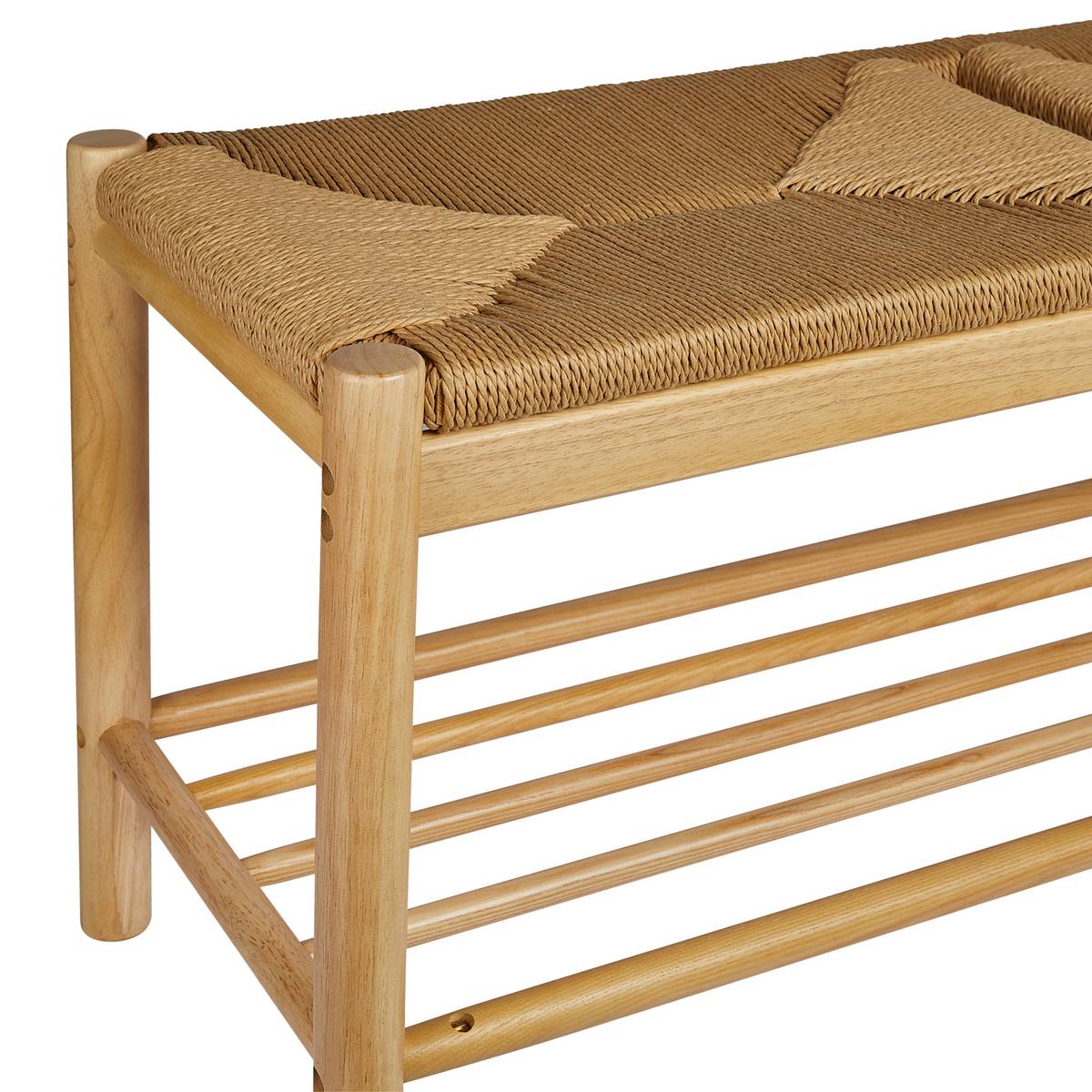 Bank 'Maesi' Hevea, Beige, 95x35 cm Beige