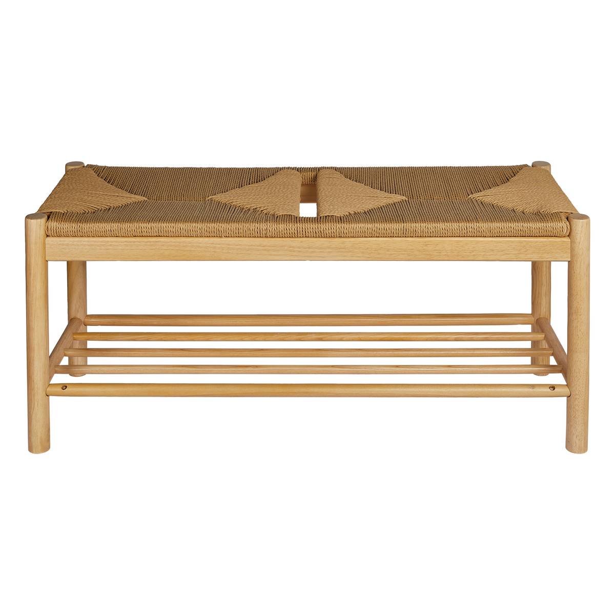 Bank 'Maesi' Hevea, Beige, 95x35 cm Beige